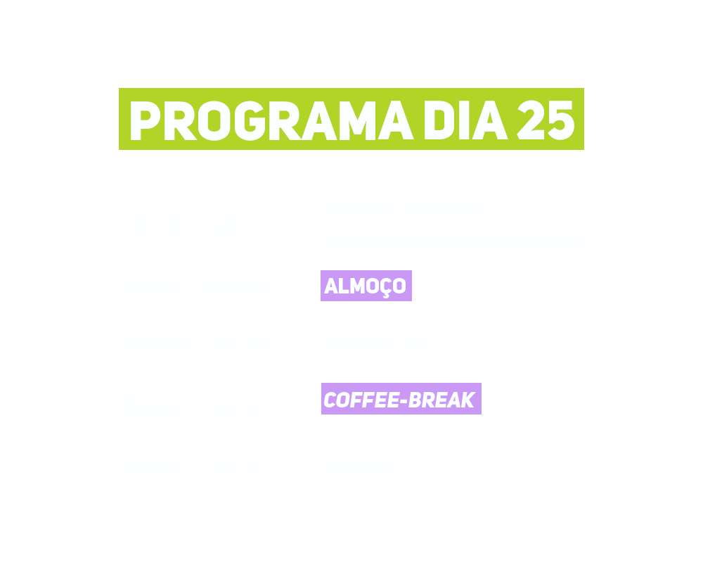 dia 25 programa